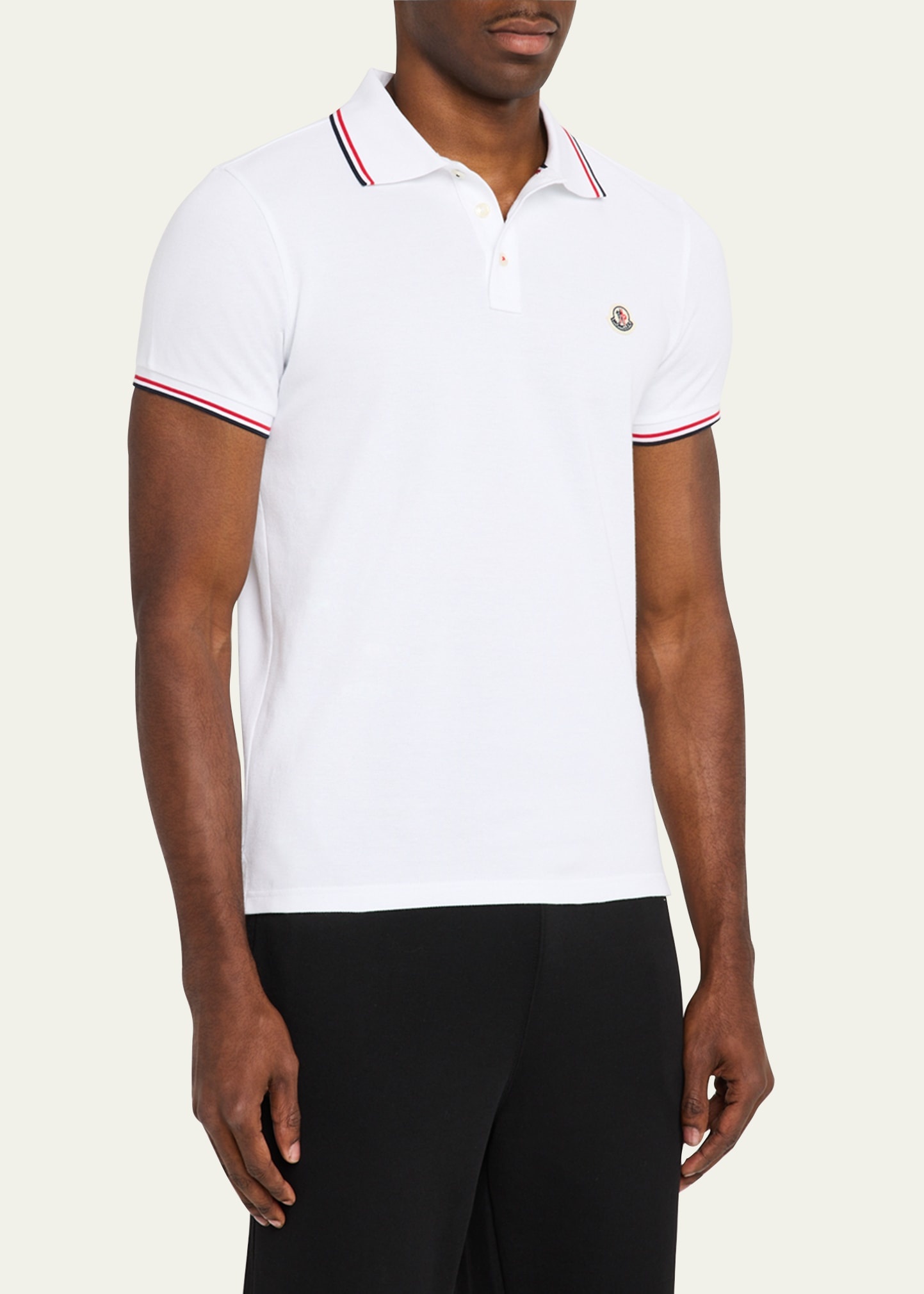 Men's Striped-Trim Polo Shirt - 4