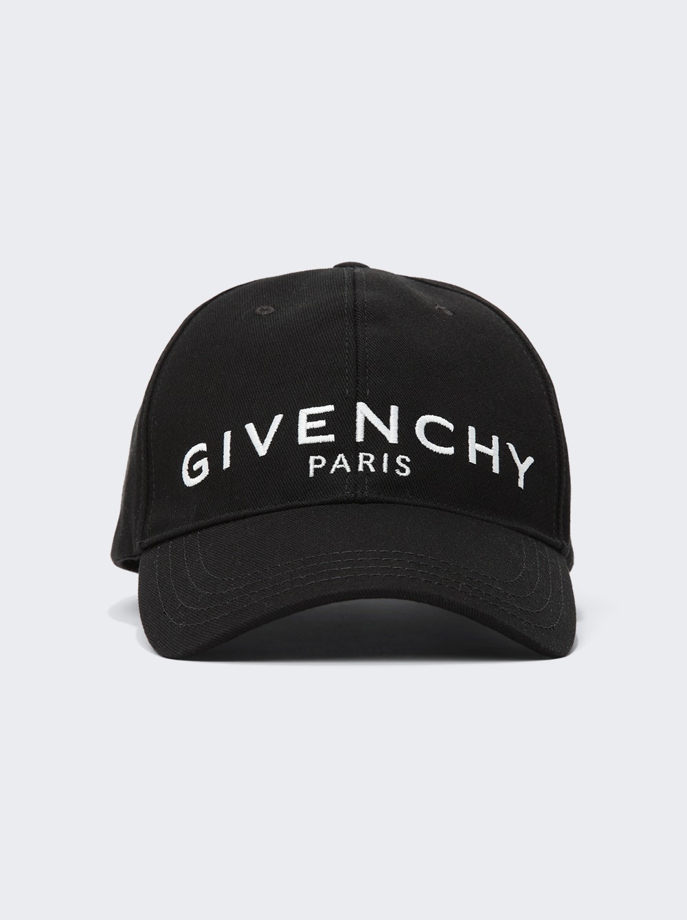 Curved Cap with Embroidered Logo Black - 1