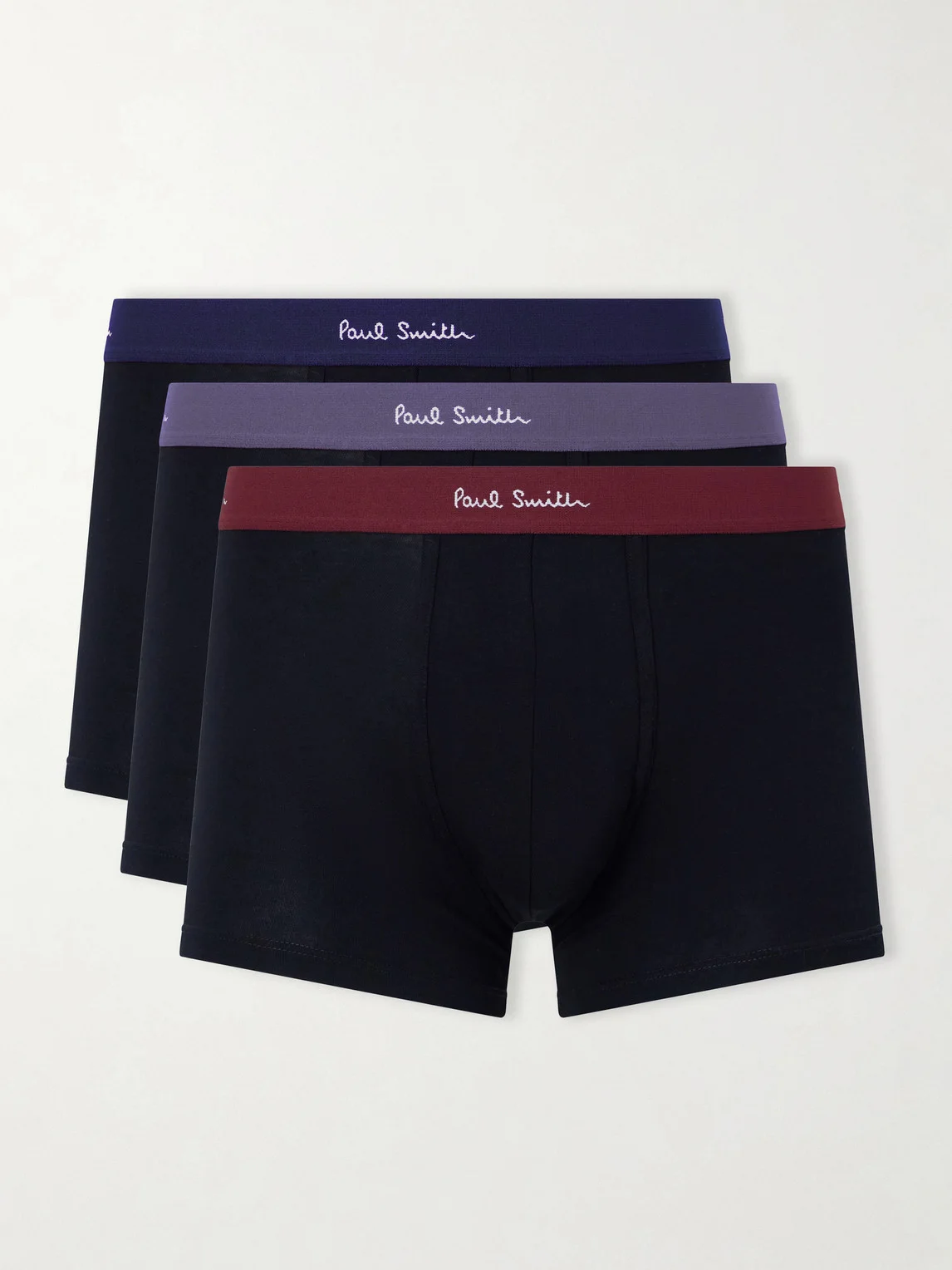 Three Pack Stretch Organic Cotton-Jersey Boxer Briefs - 1