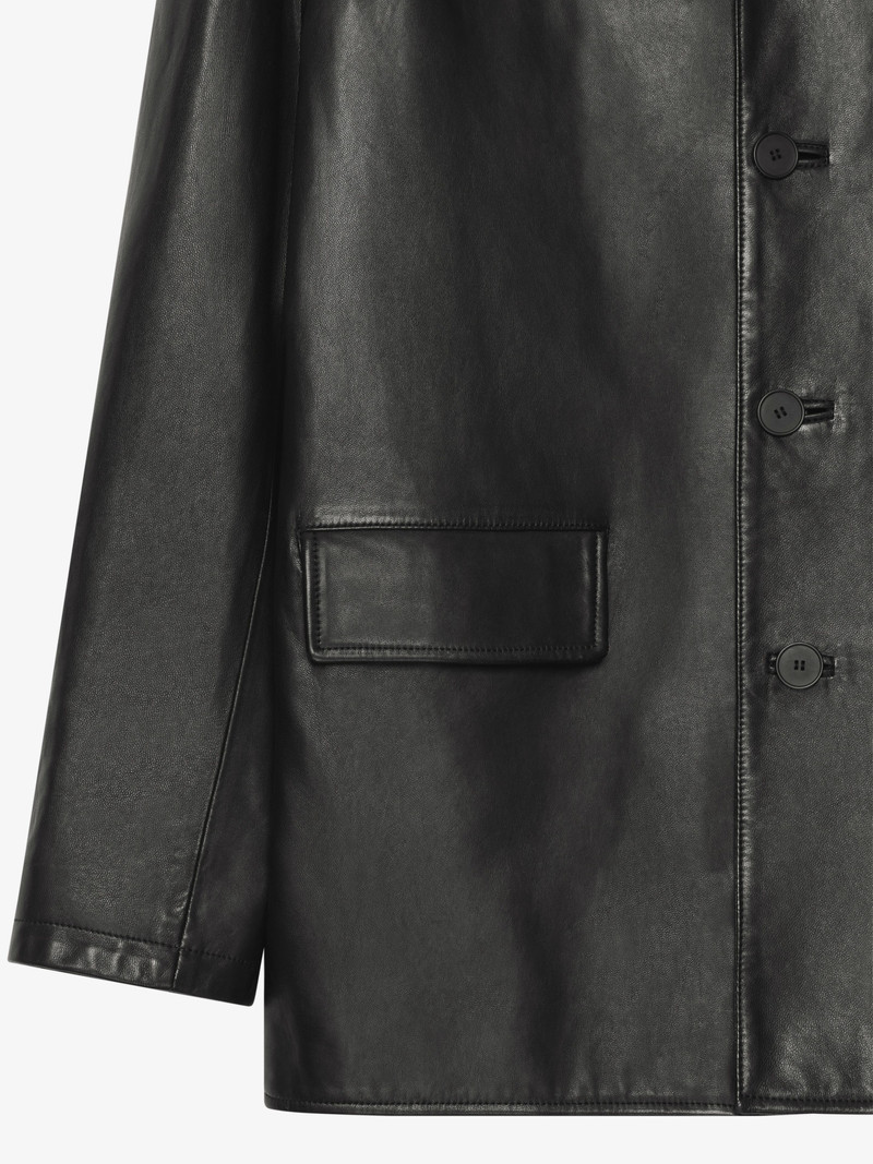 Givenchy JACKET IN AGED LEATHER outlook
