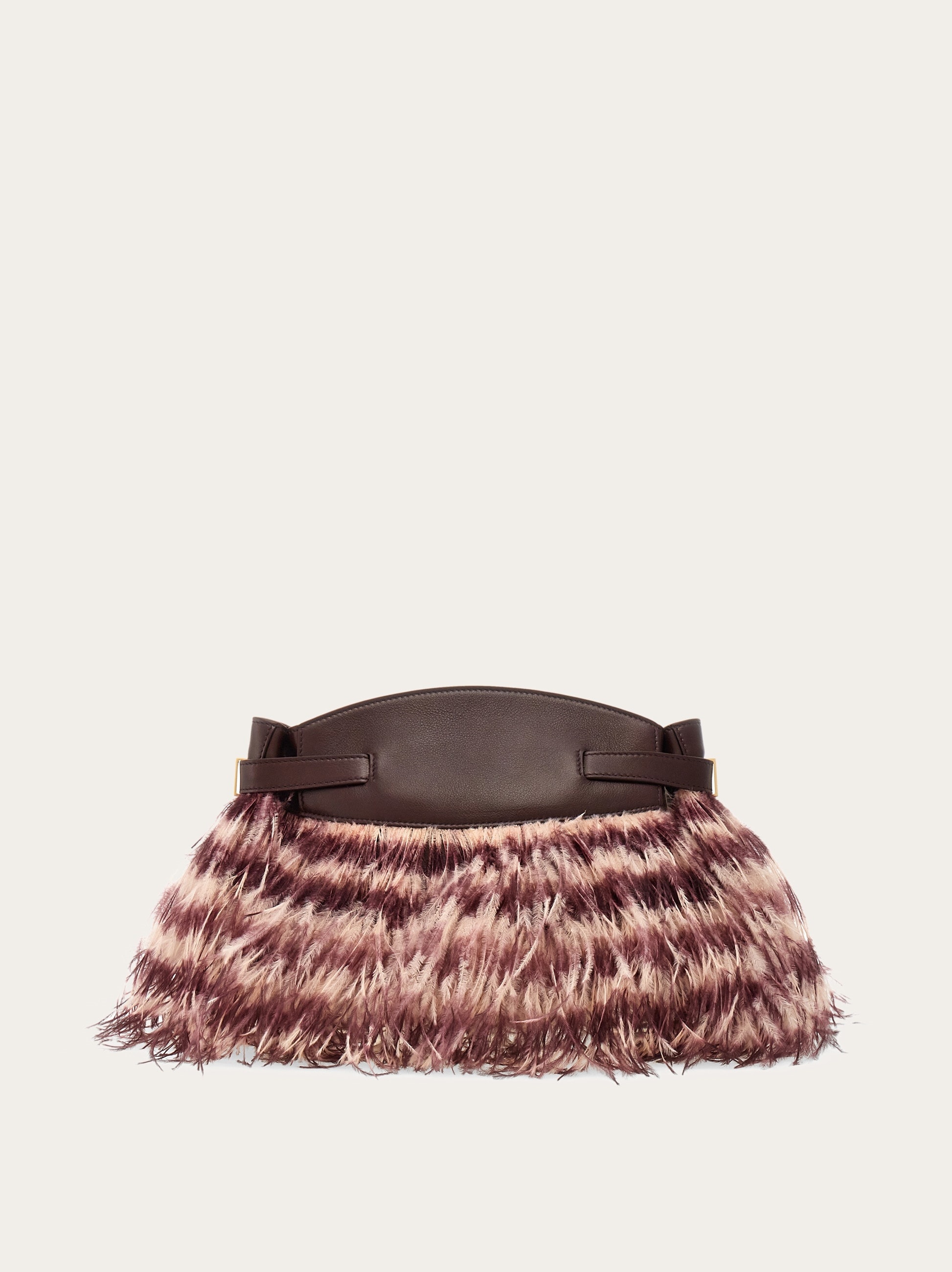 Hug crossbody bag with feathers (S) - 5