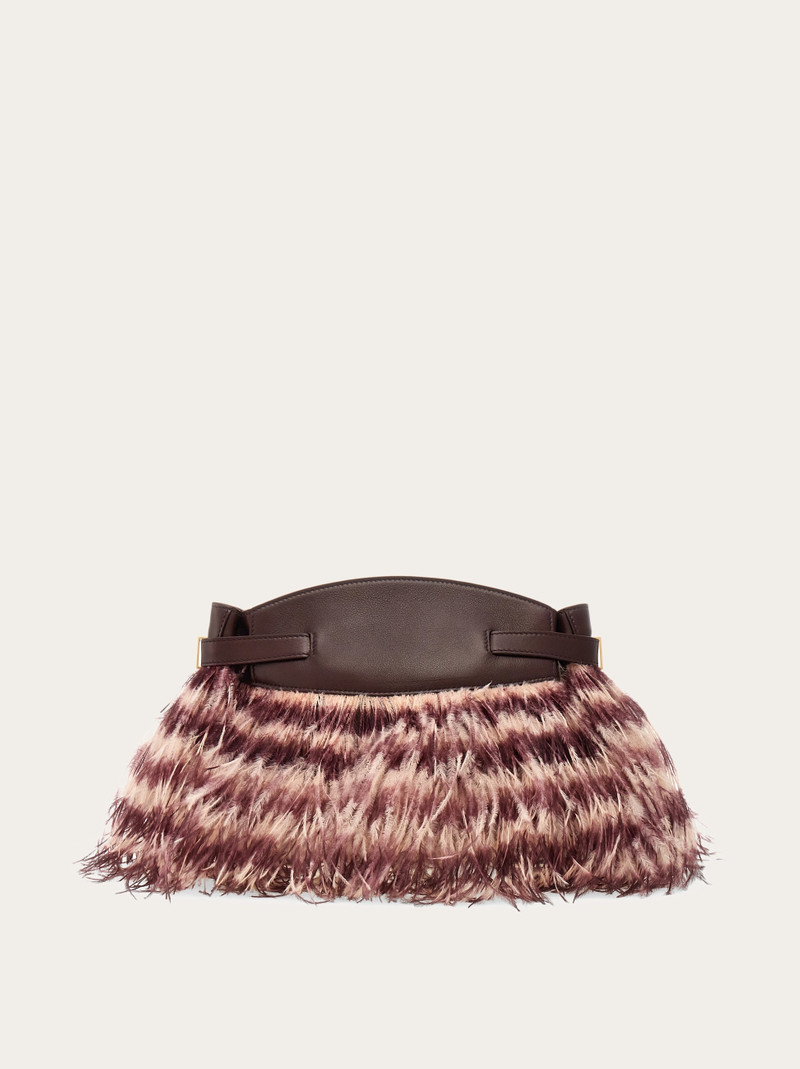 Hug crossbody bag with feathers (S) 5