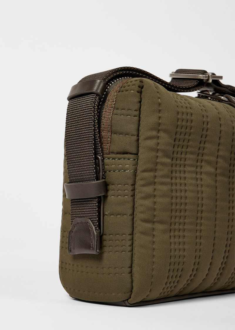 Khaki Quilted Camera Bag 5