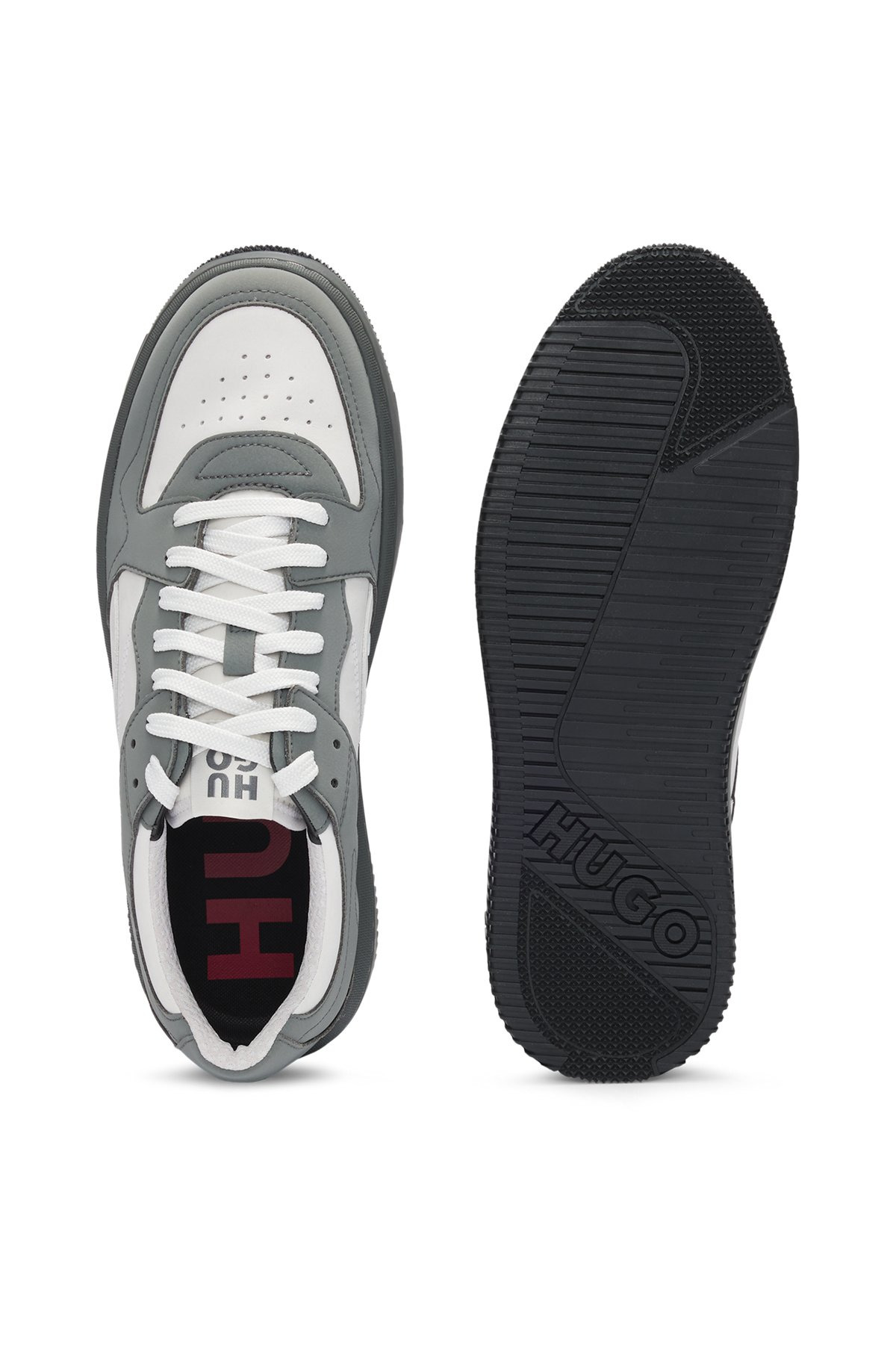 MIXED-MATERIAL TRAINERS WITH NUBUCK UPPERS - 4