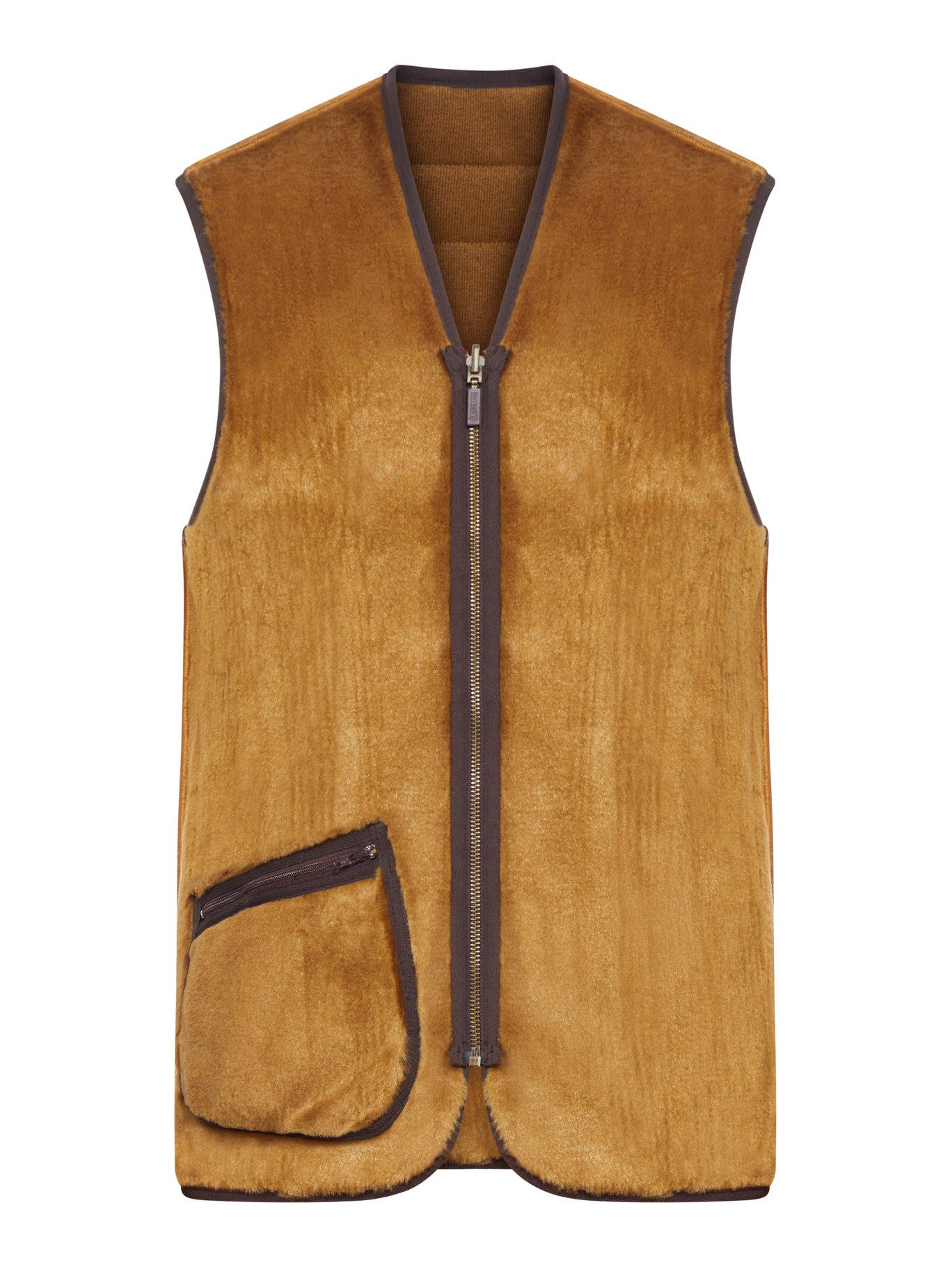 REVERSIBLE FLEECE VEST WITH ZIP - 1