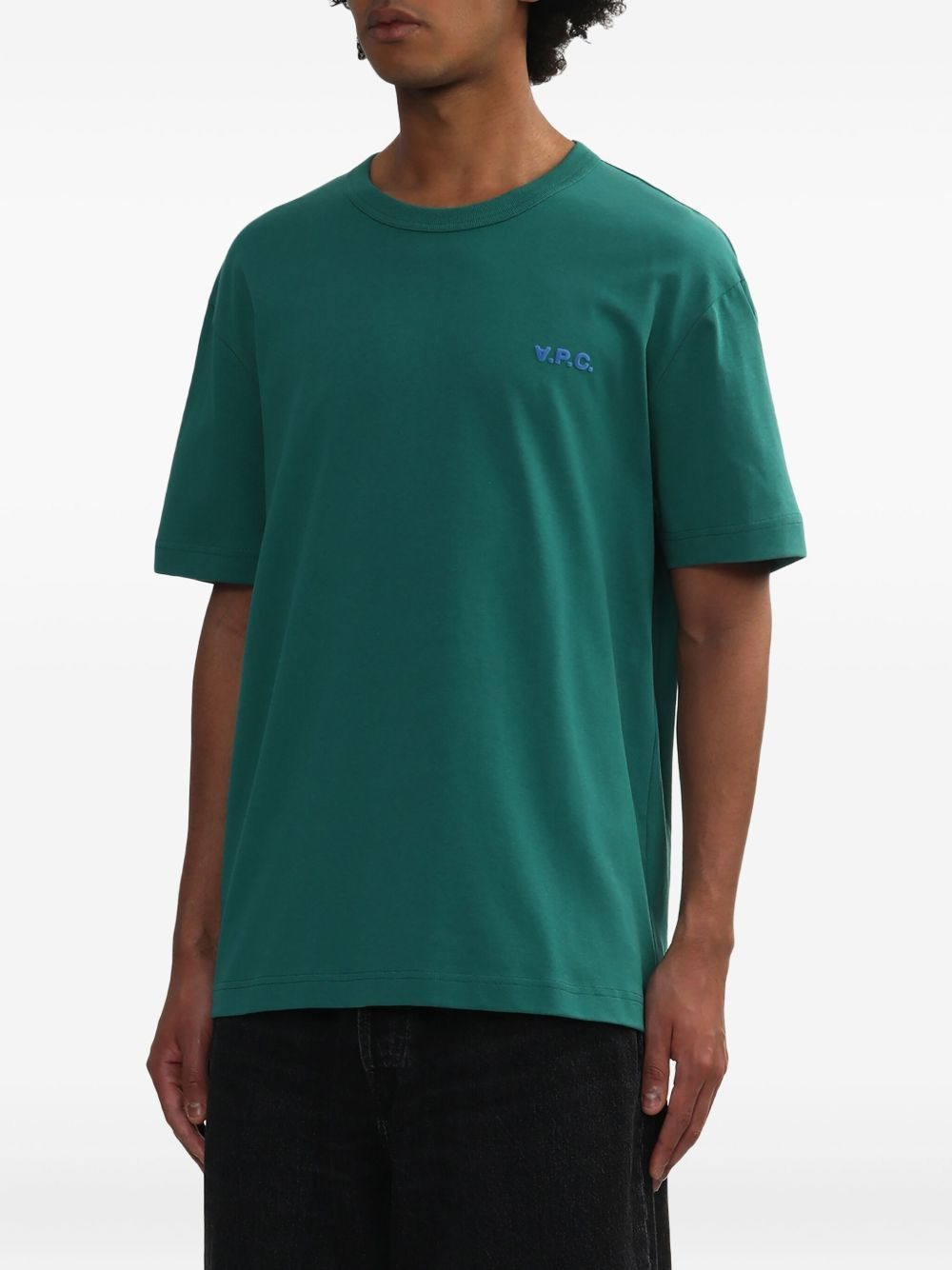 logo-embroidered T-shirt - 3