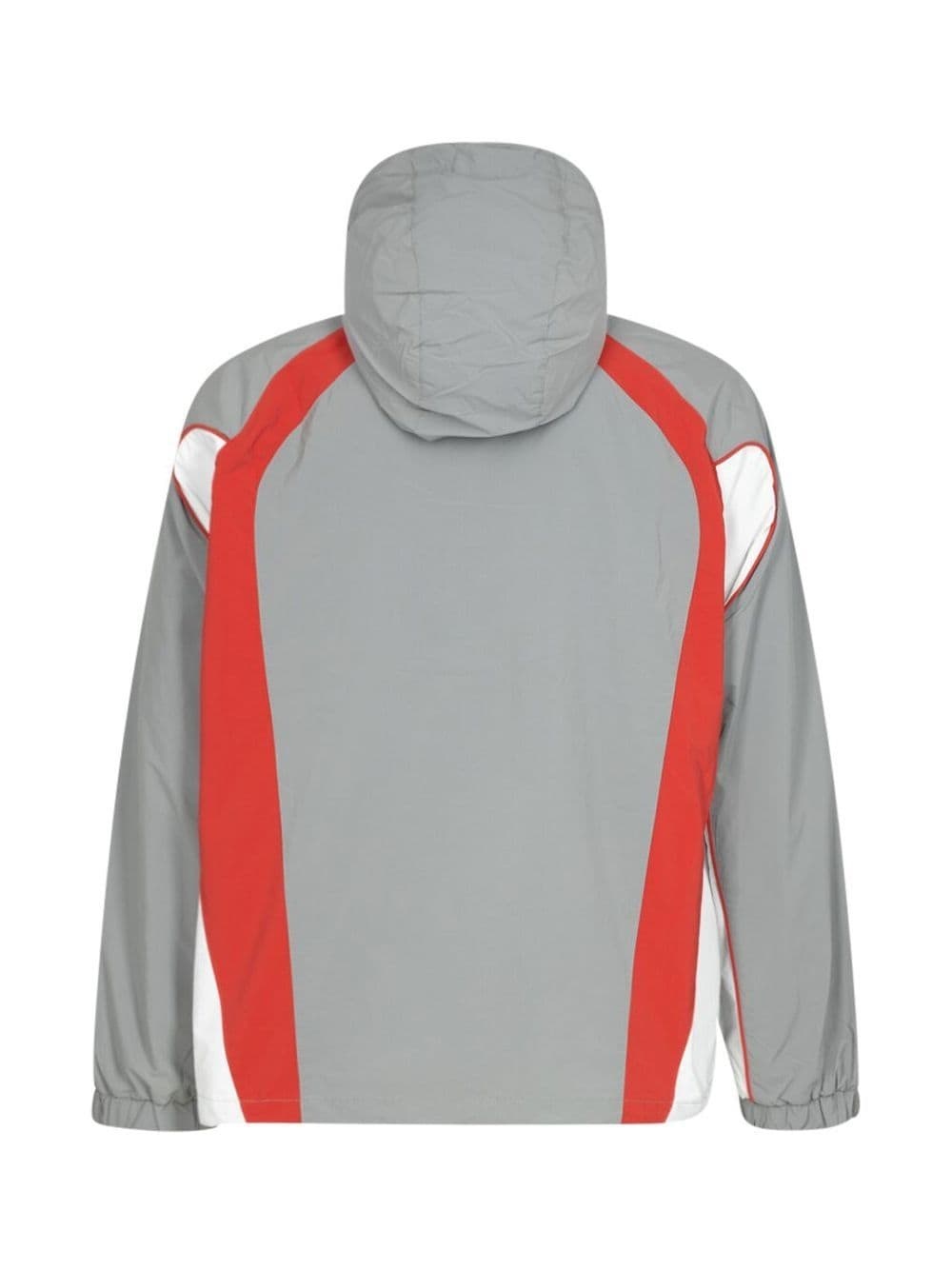 panelled half zip hooded jacket - 2