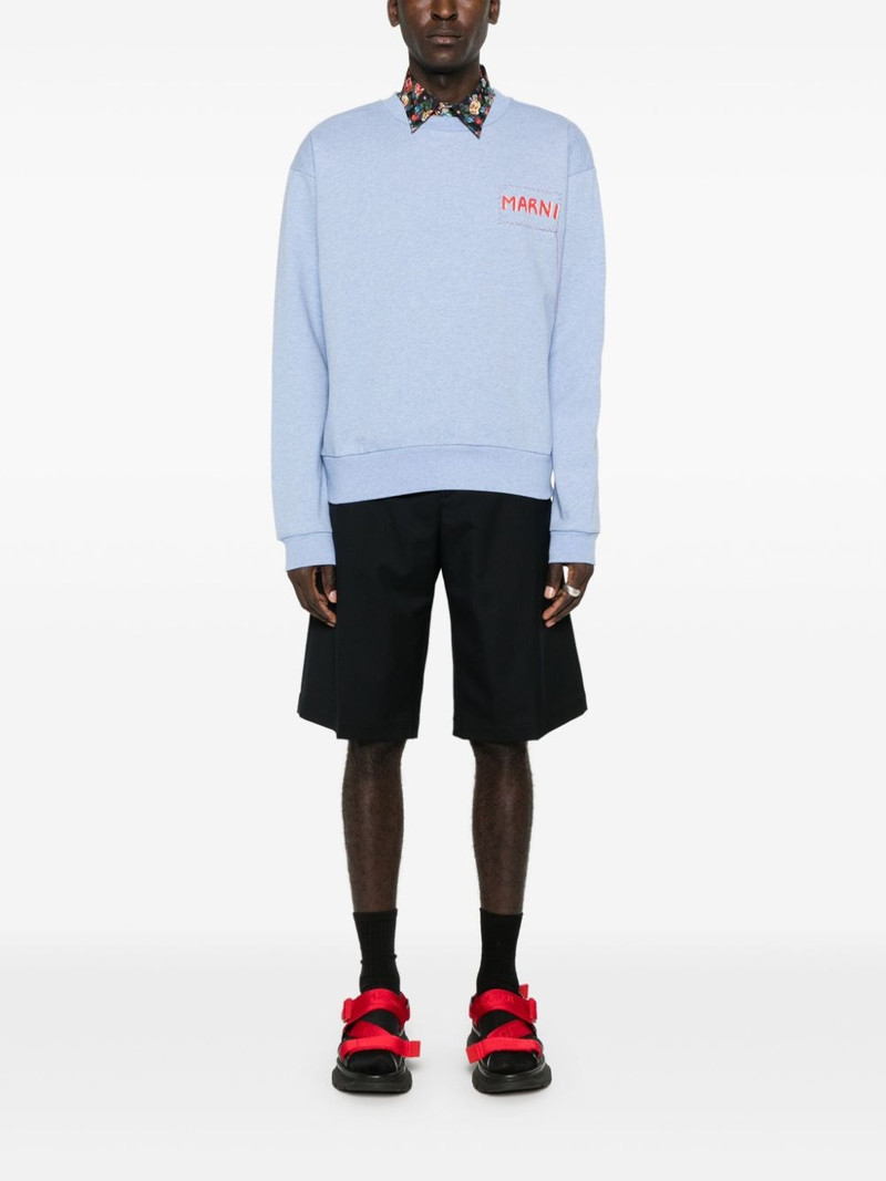 Marni logo-print sweatshirt outlook