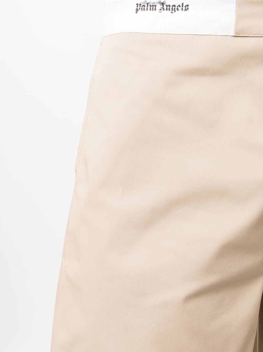 logo-waistband cotton Bermuda shorts - 5