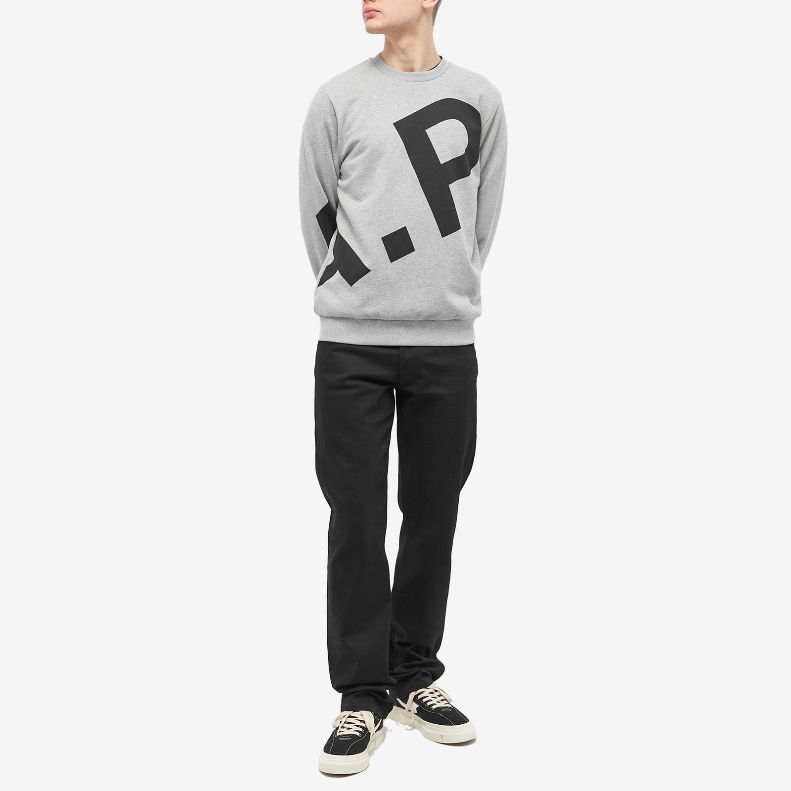 A.P.C. Cory All Over Logo Crew Sweat - 4