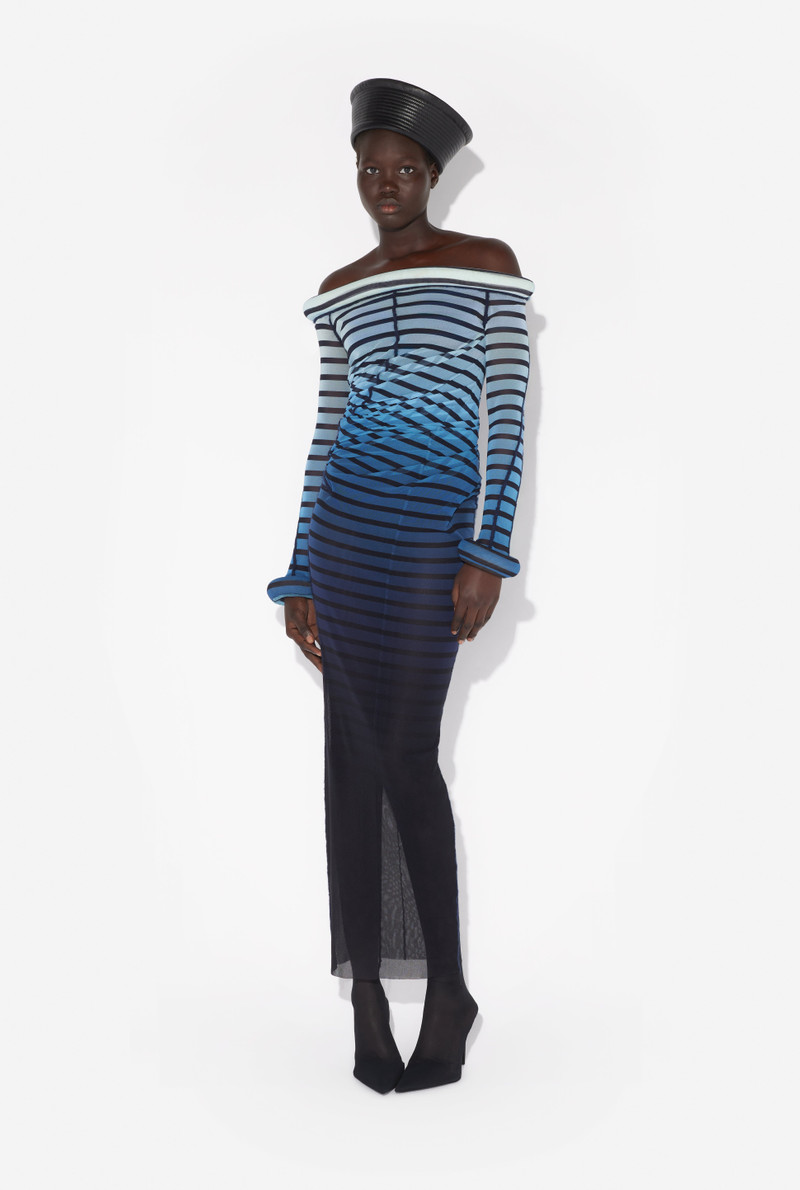 THE LONG 3D STRIPED DRESS 2