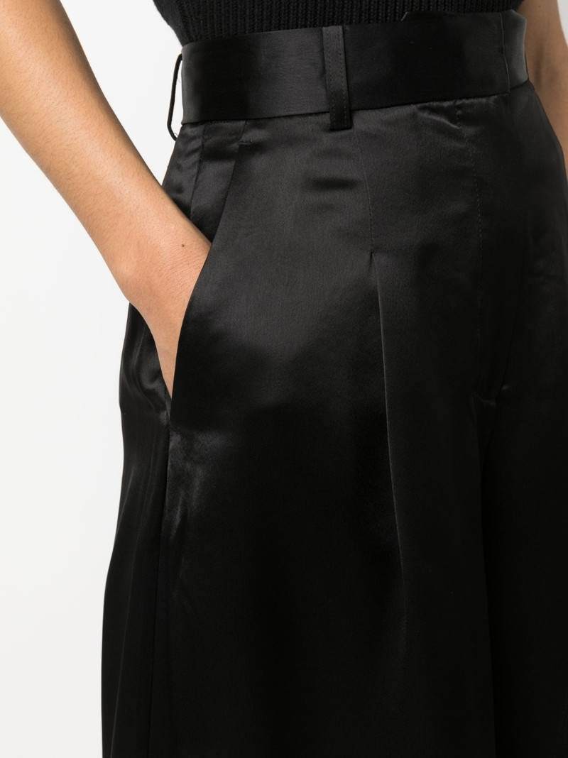 high-waist satin shorts 5