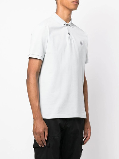 Stone Island chest logo-patch detail polo shirt outlook