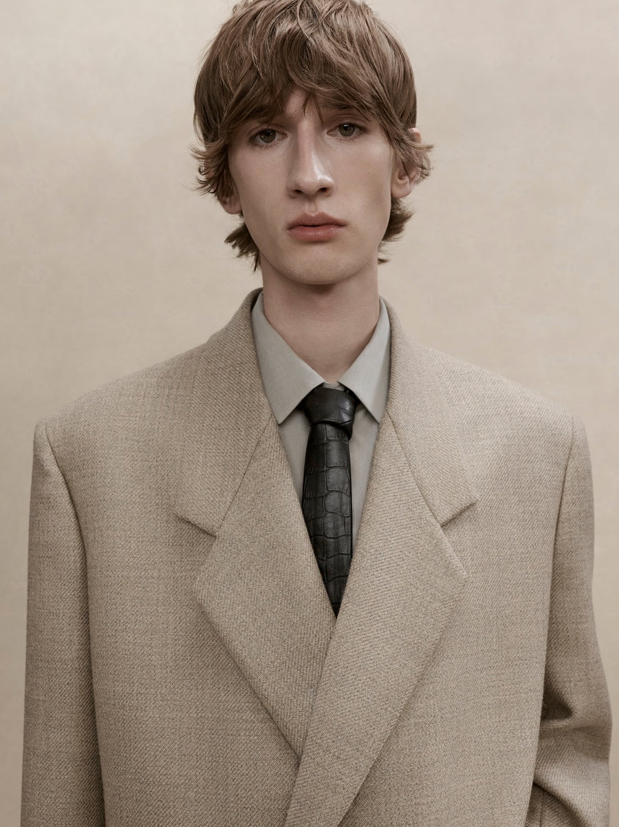 Heavy Wool Twill Relaxed Blazer - 2