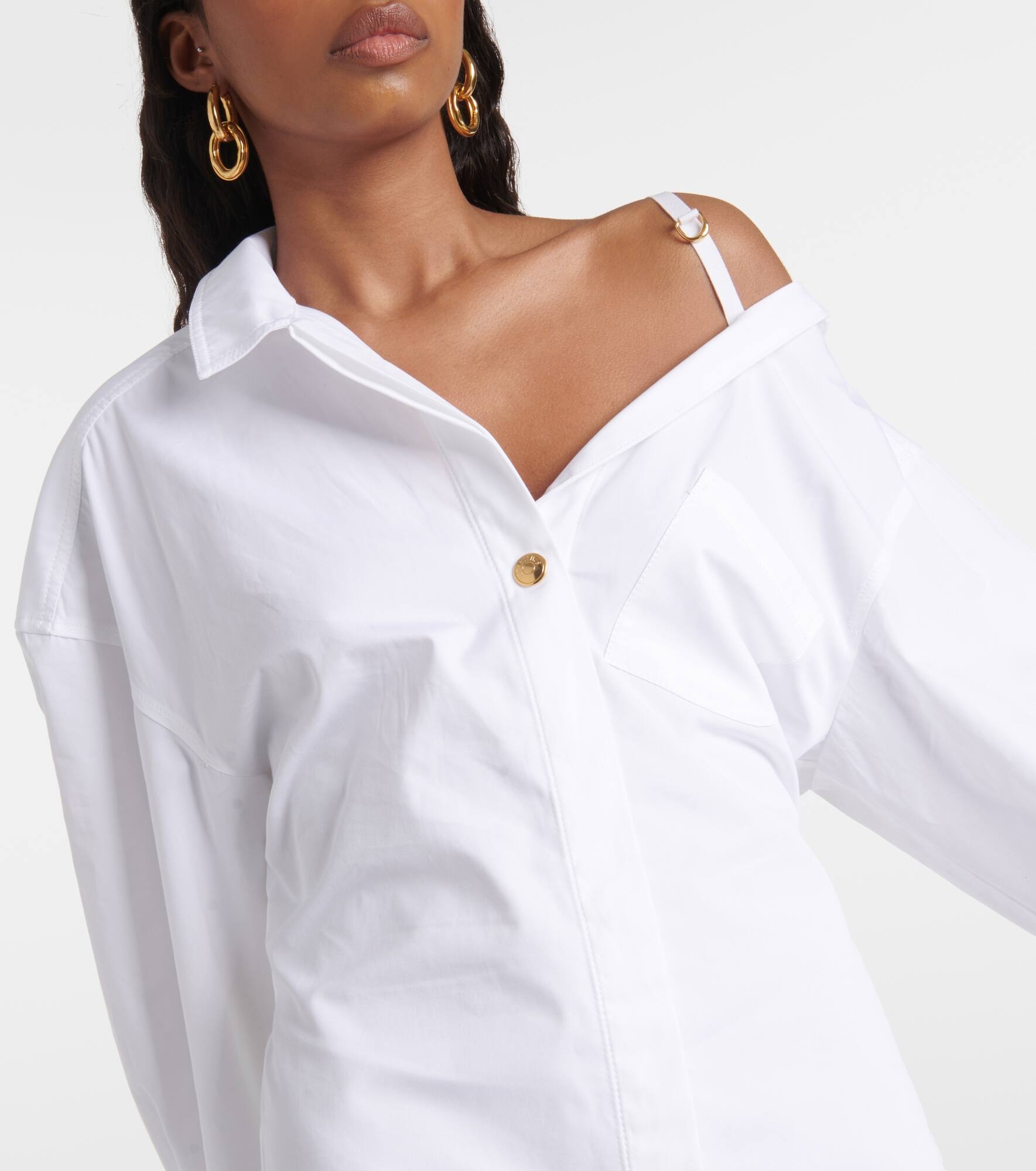 La Mini Robe Chemise cotton shirt dress - 4