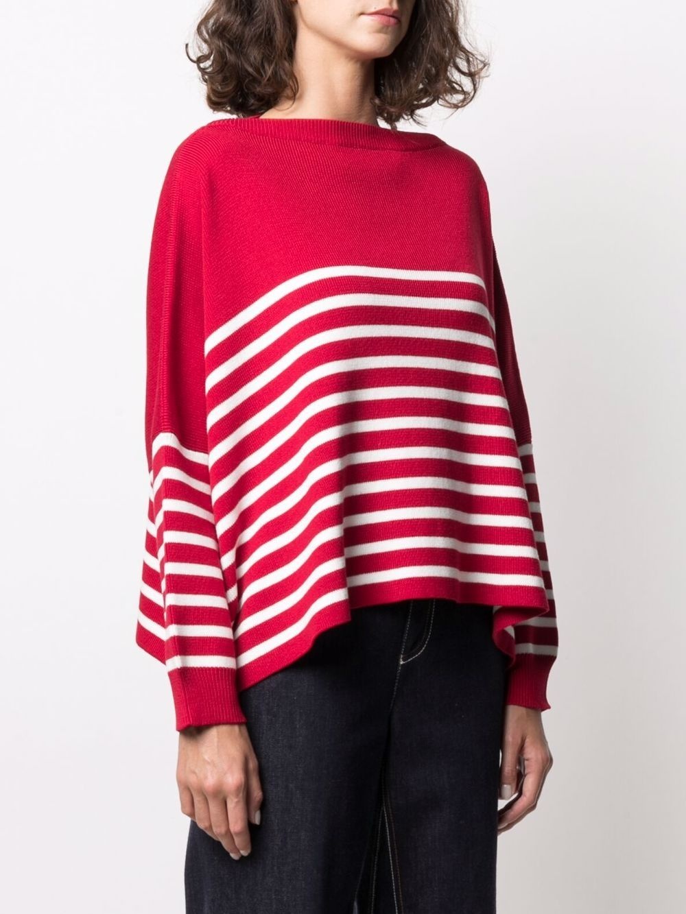 horizontal-stripe jumper - 3