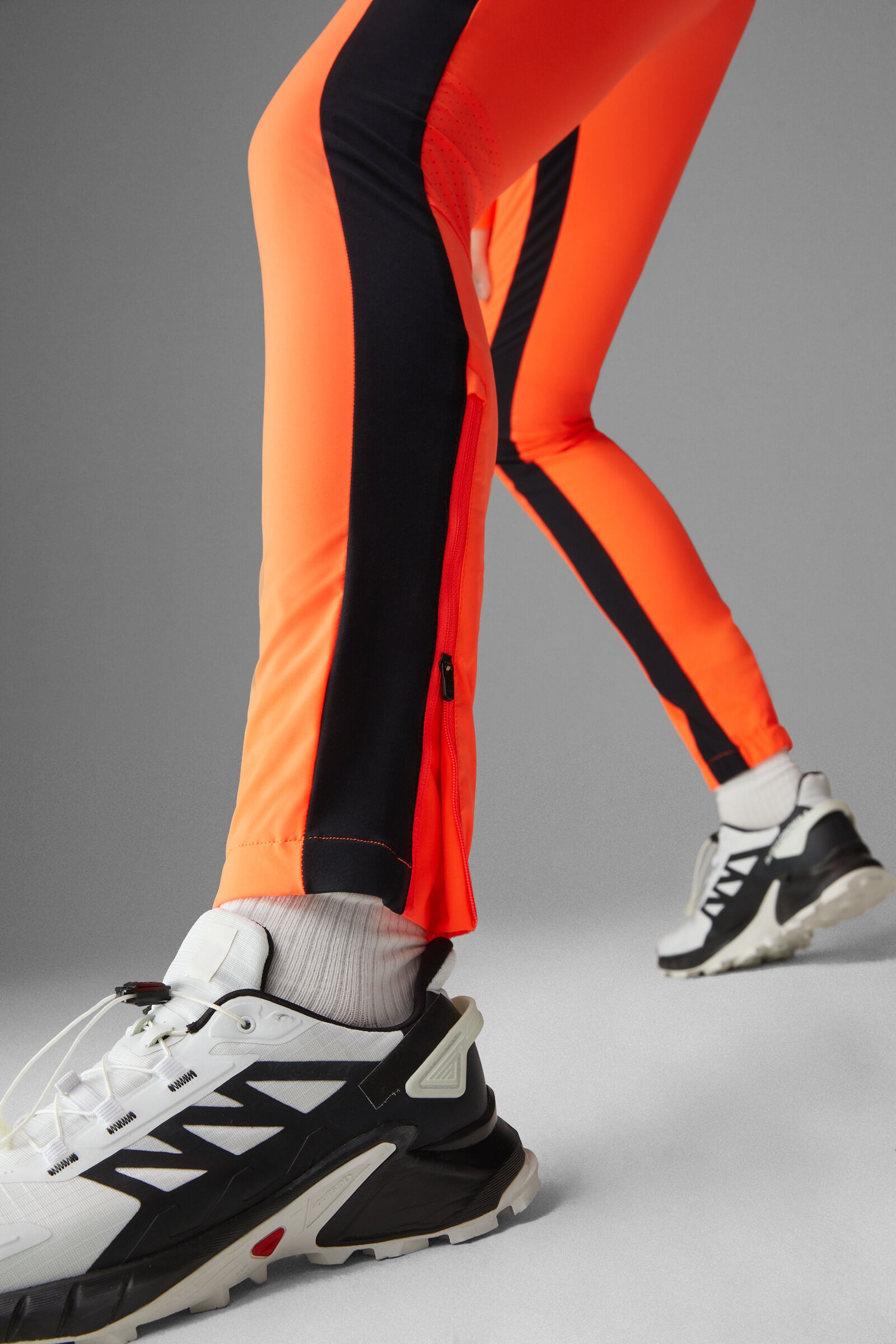 Susi Stretch pants in Neon orange/Black - 6