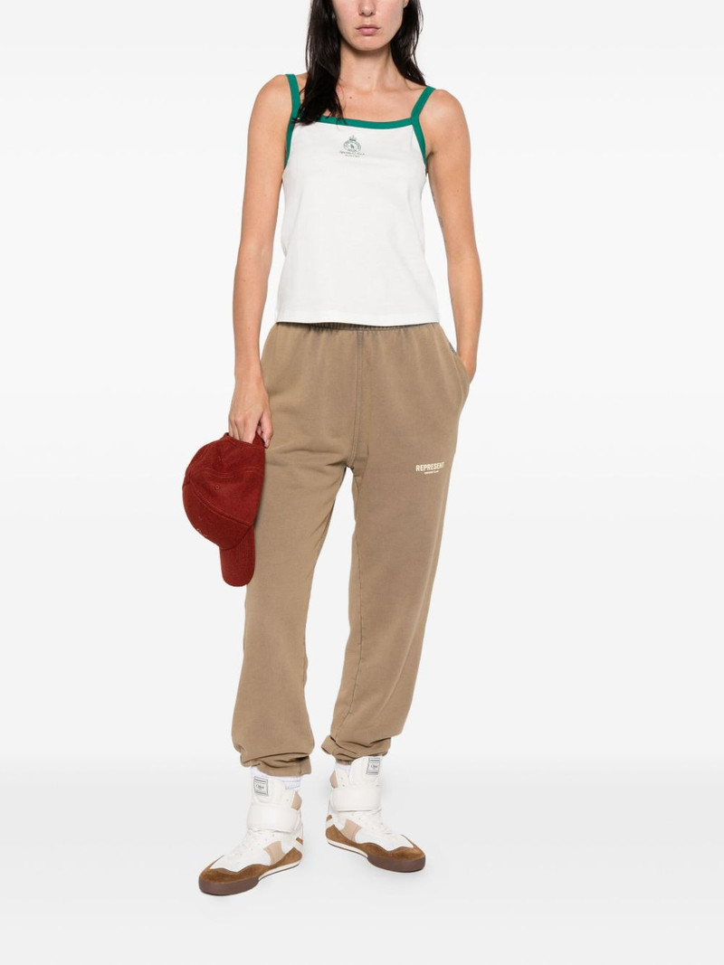 Sporty & Rich trimmed logo-embroidered tank top outlook