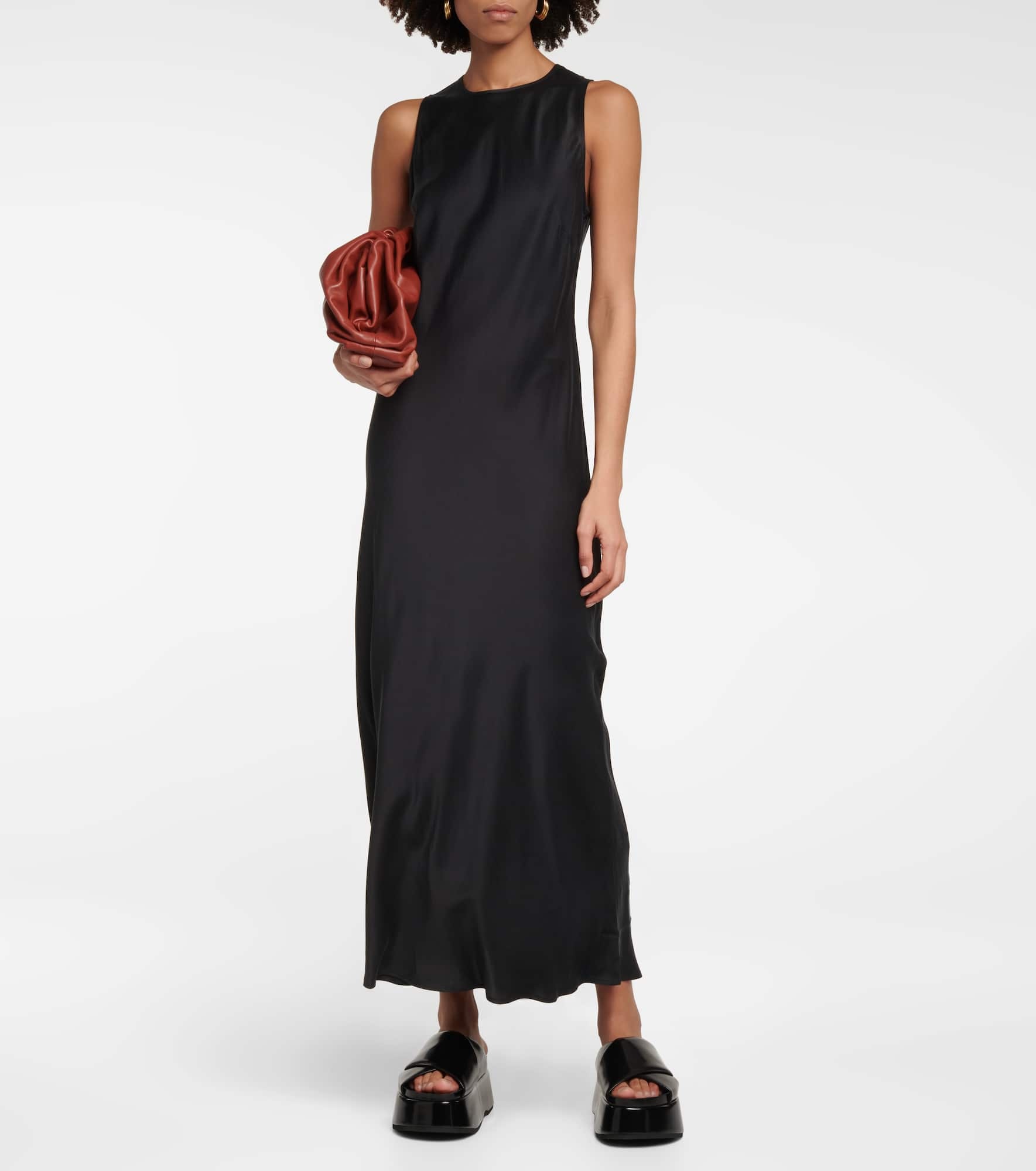 Valencia silk twill maxi dress - 2