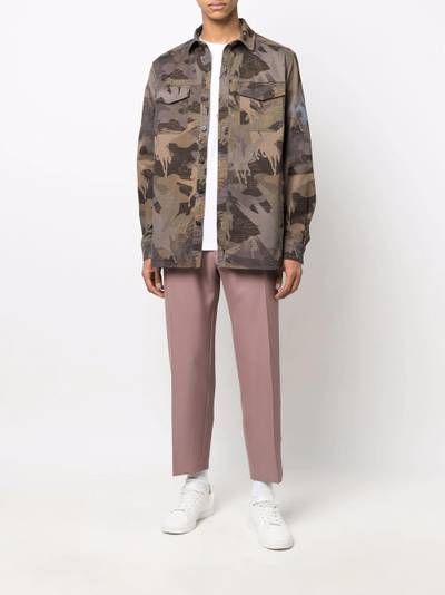 Etro camouflage-pattern button-fastening shirt outlook