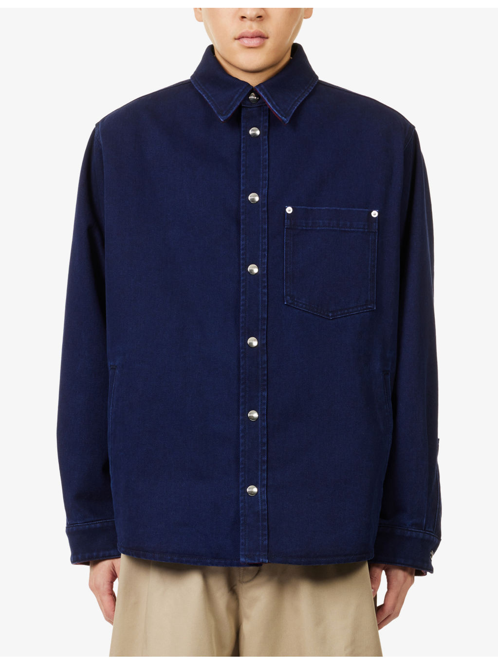 Reversible Oversized Denim Shirt - 3