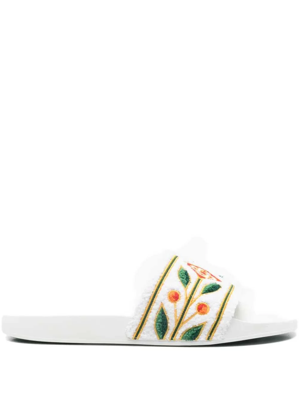 Casablanca Men Embroidered Slide Sandals - 1