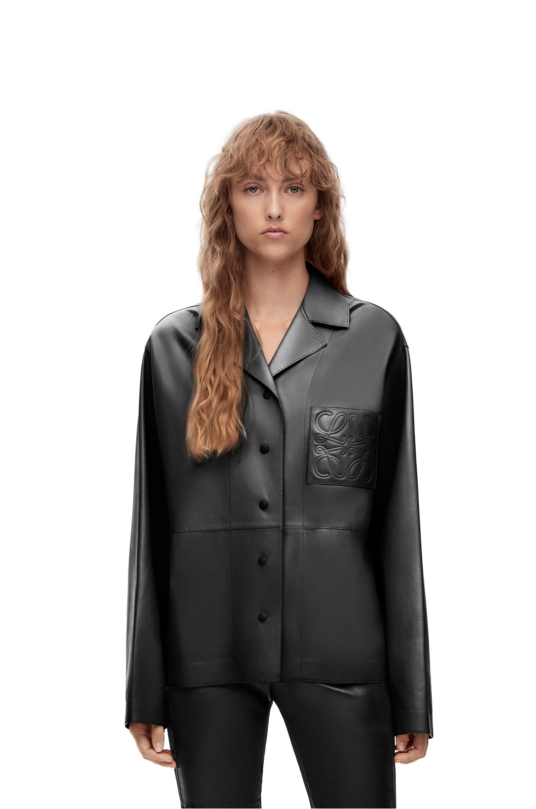Anagram pyjama shirt in nappa - 3