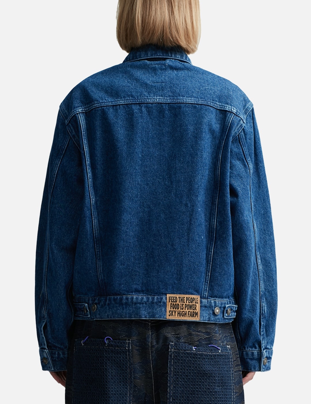 PERENNIAL LOGO DENIM TRUCKER JACKET - 3