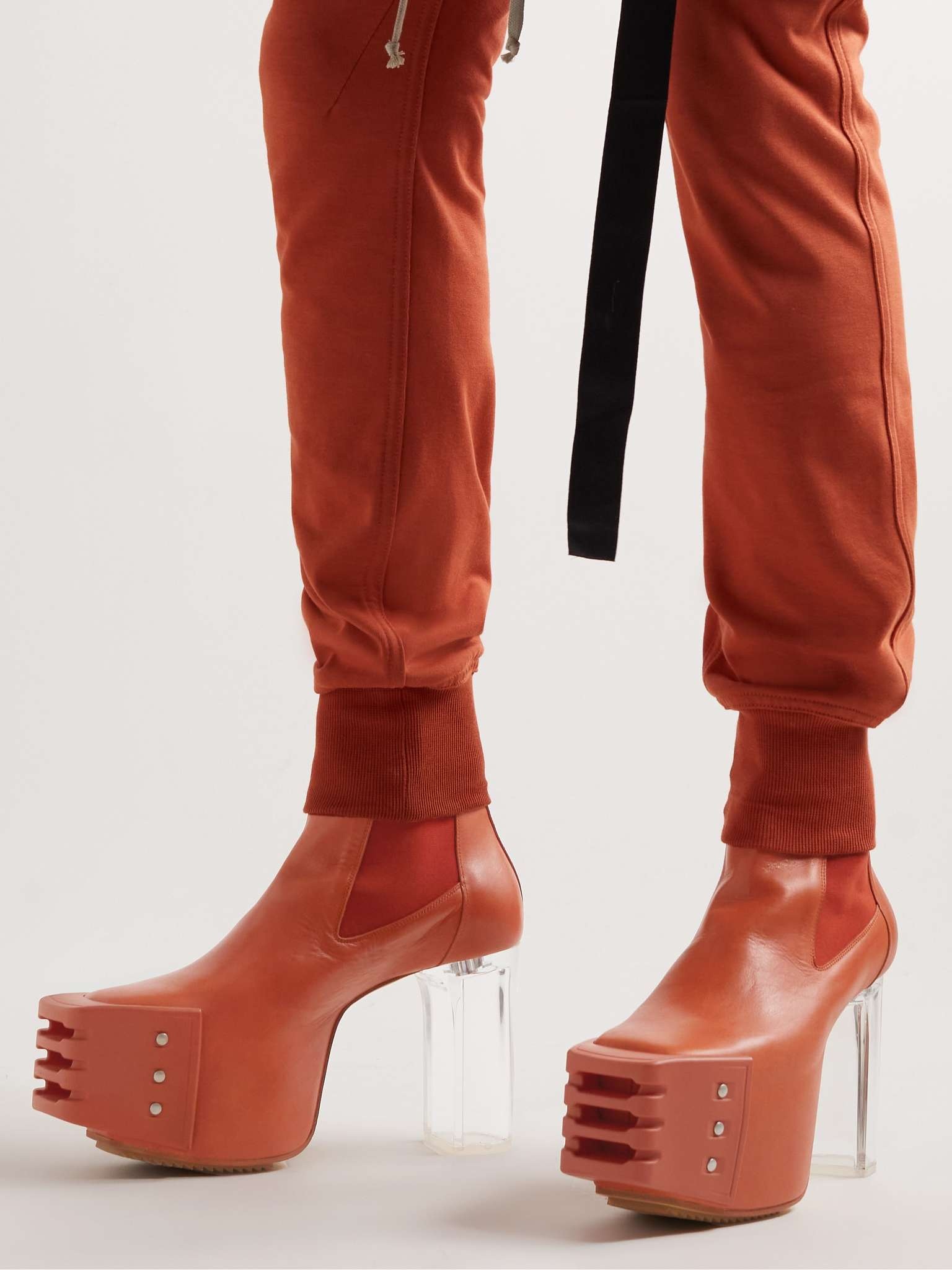 Leather Platform Boots - 3