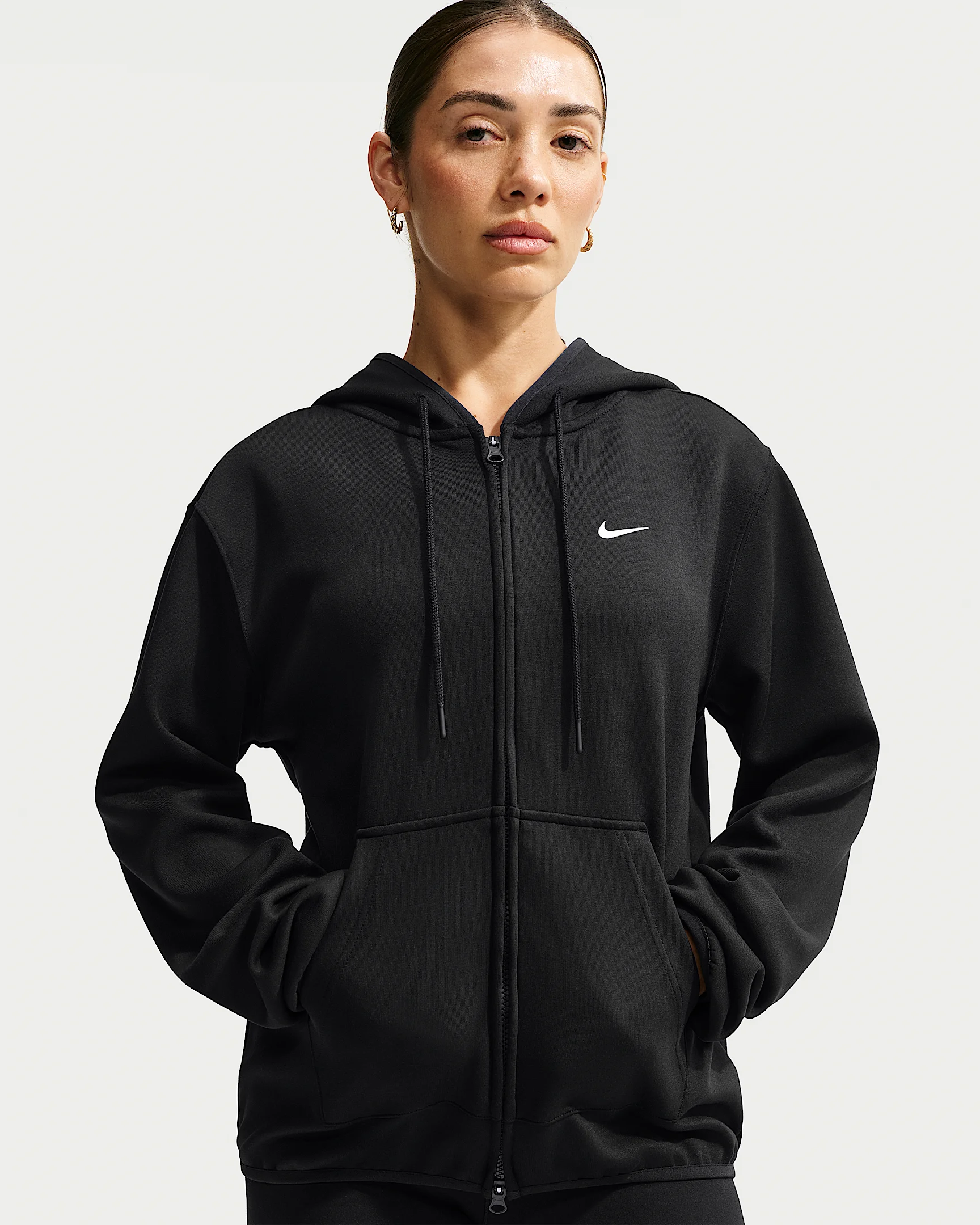 Nike Studio Fleece Sport Women's Dri-FIT Full-Zip Hoodie - 1