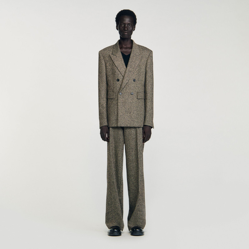 Sandro DOUBLE-BREASTED SUIT JACKET outlook
