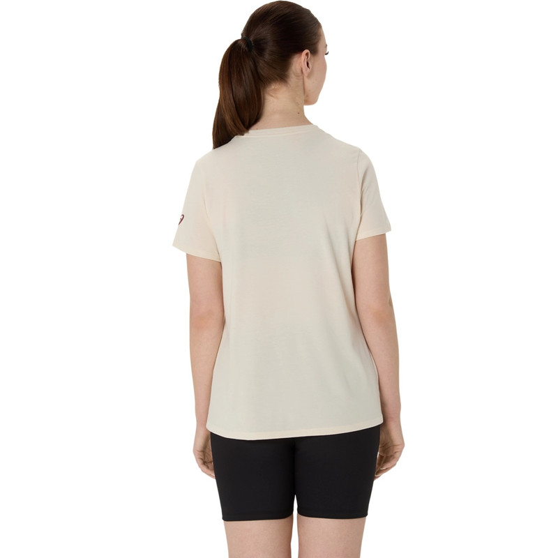 Asics WOMEN'S SUNFLOWER SLOGAN V-NECK outlook
