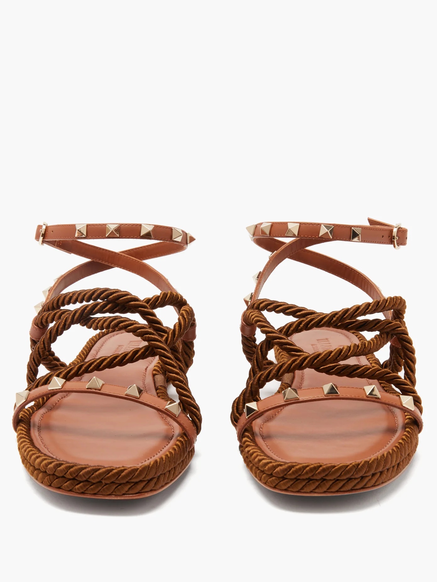 Torchon Rockstud leather sandals - 5