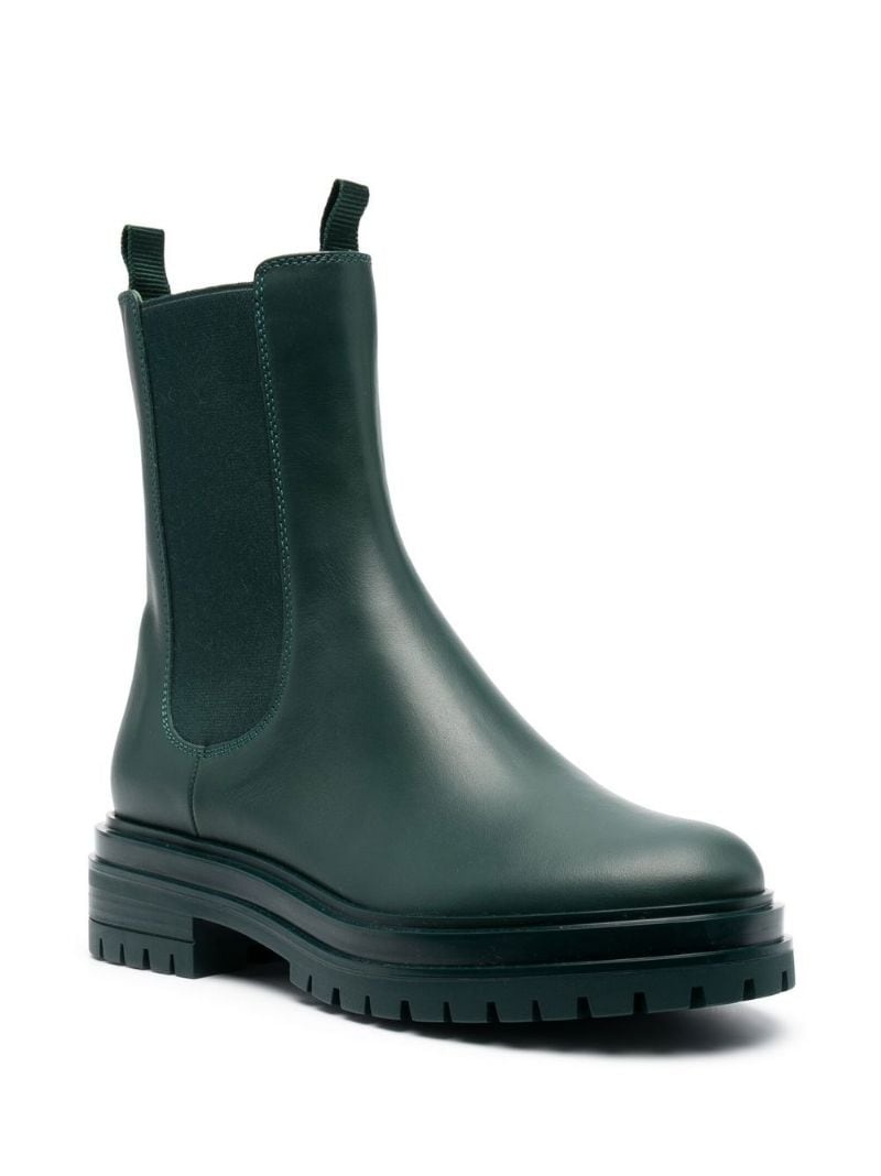 leather combat boots - 3