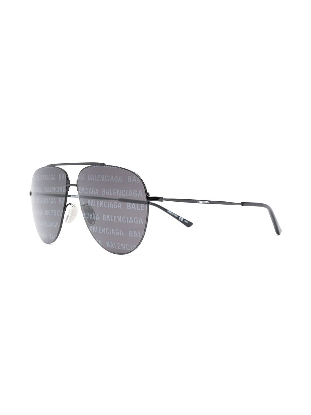 Invisible aviator-frame sunglasses - 2