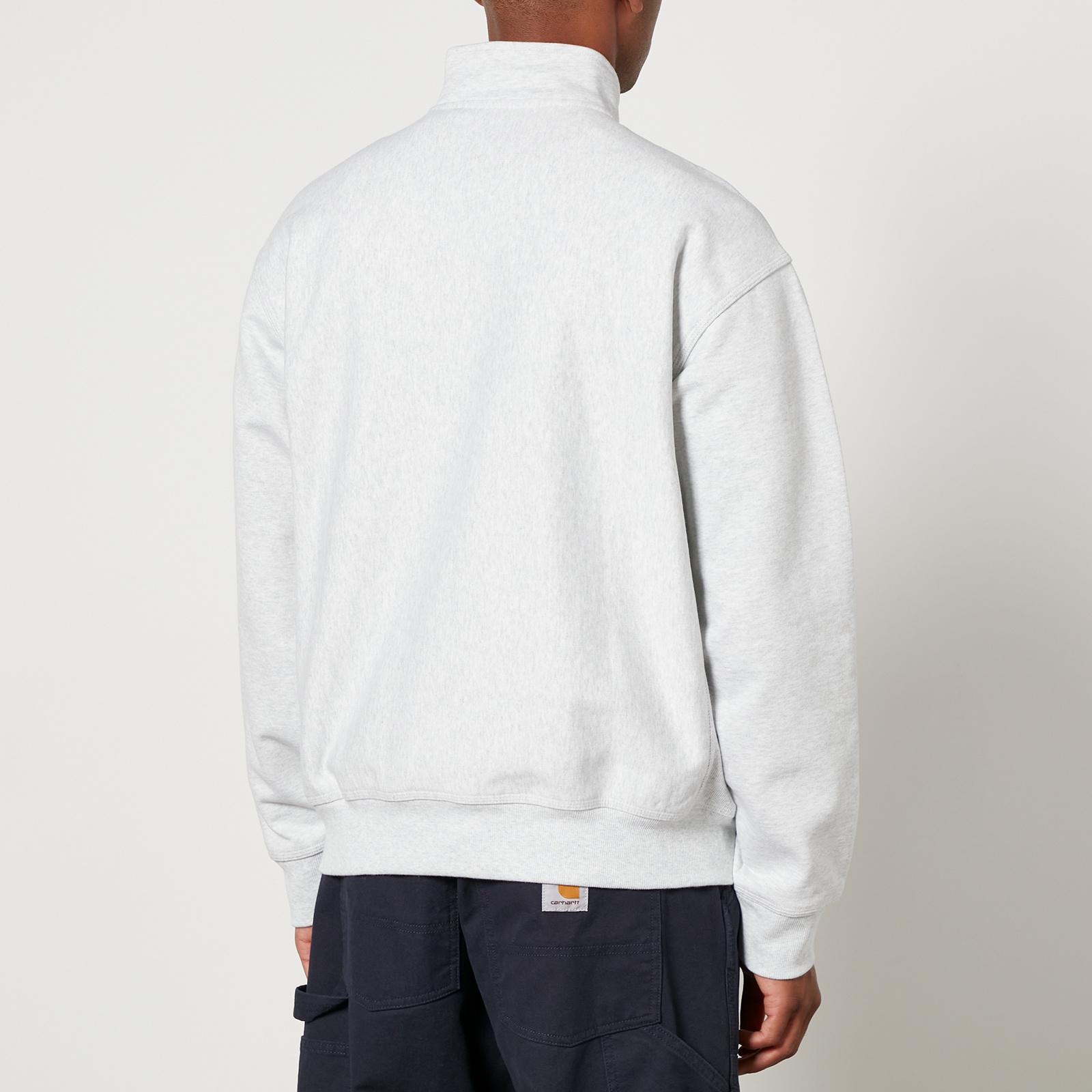 Carhartt WIP Half Zip American Script Cotton-Blend Jersey Sweatshirt - 2