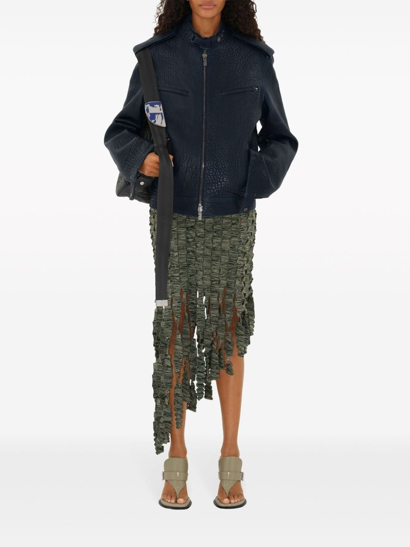 Burberry crocheted silk-blend midi dress outlook