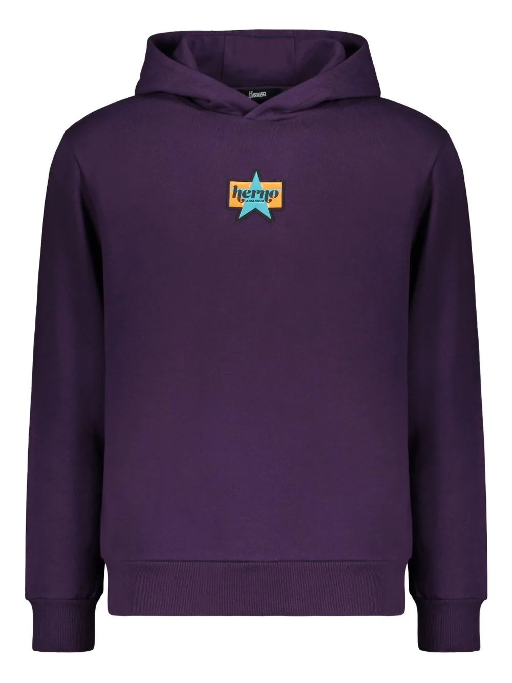 star-embroidered hoodie - 1