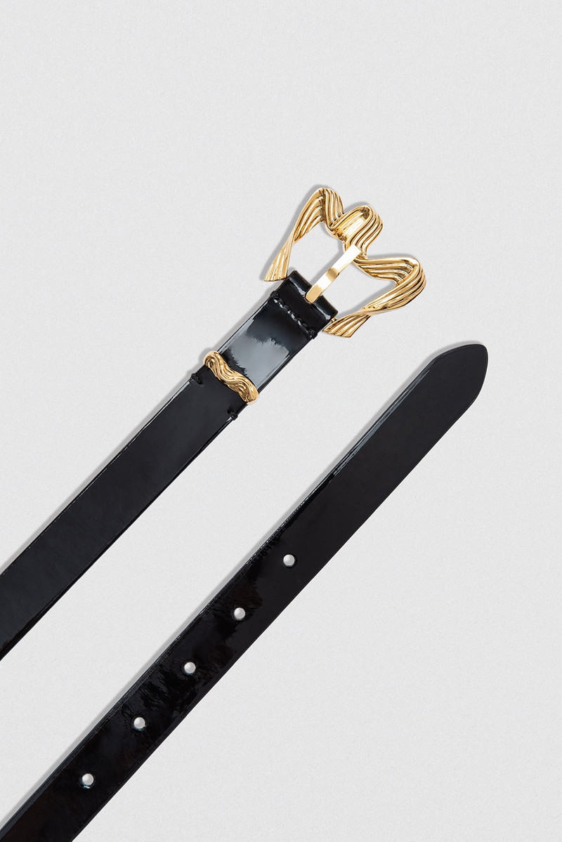 RIBBON BLACK PATENT LEATHER 3