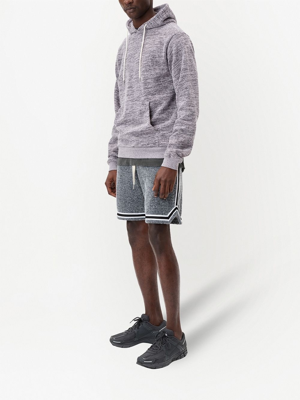 stripe-detail track shorts - 3