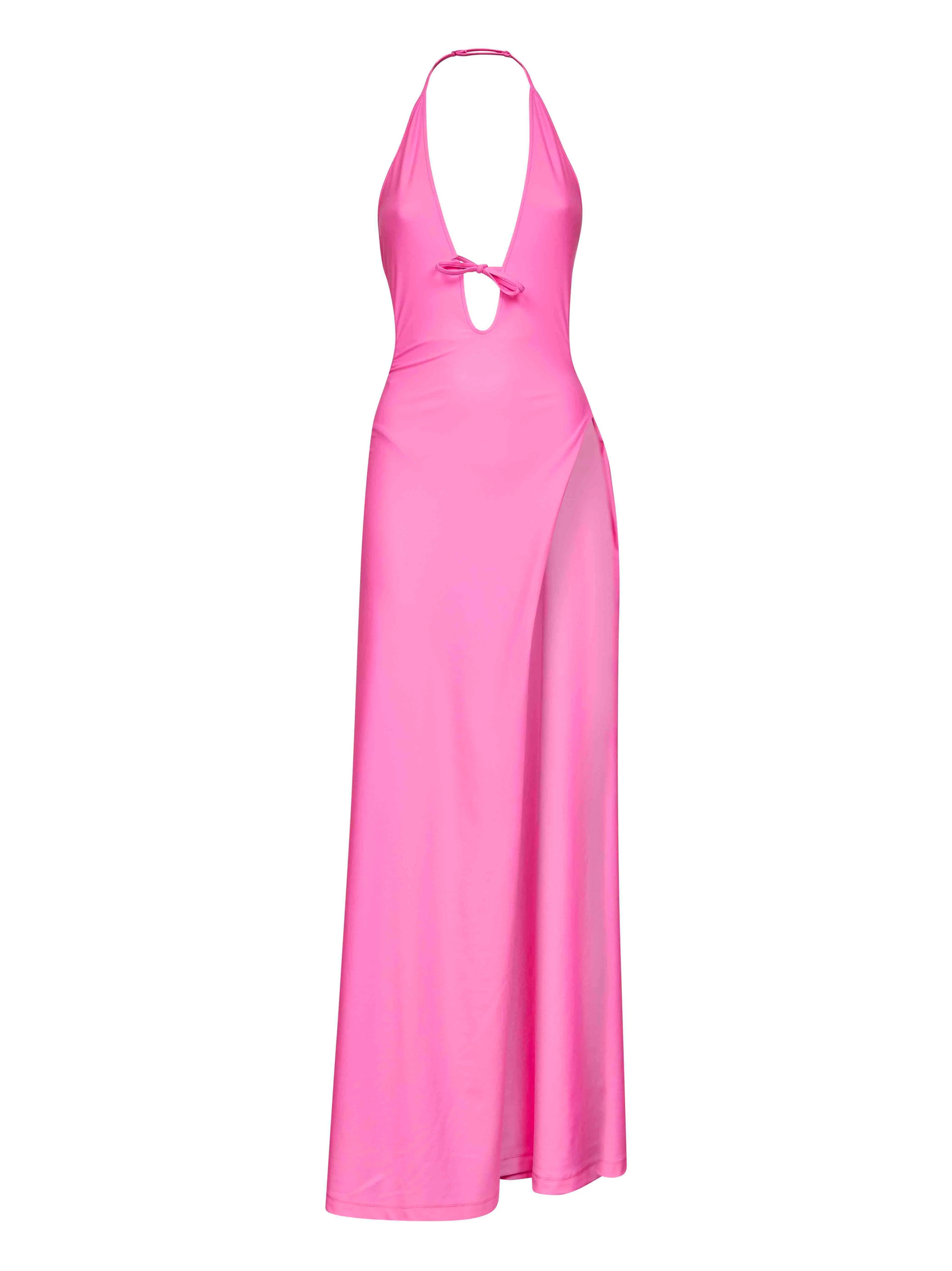 Pink asymmetric dress BB - 1