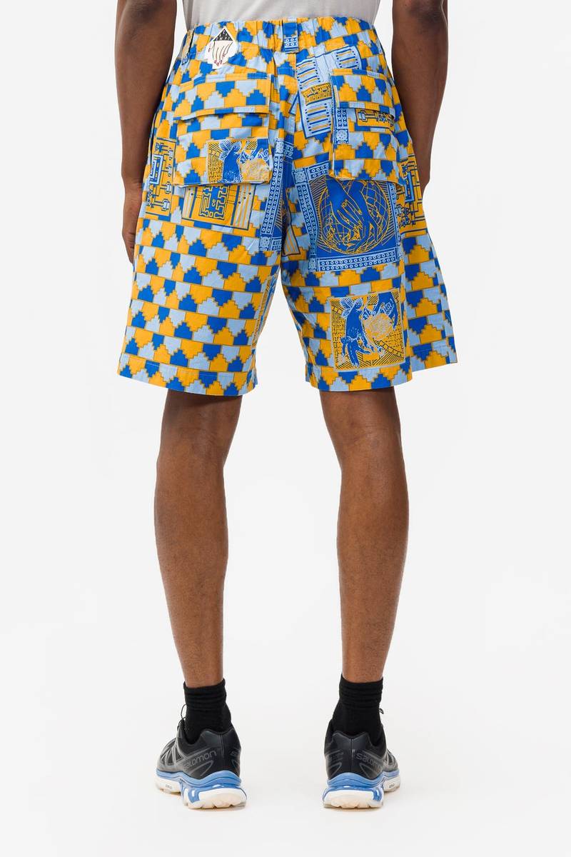 Zig-Pat Comfort Shorts in Blue 3