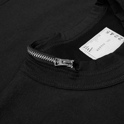 sacai Sacai Zip Neck Tee outlook