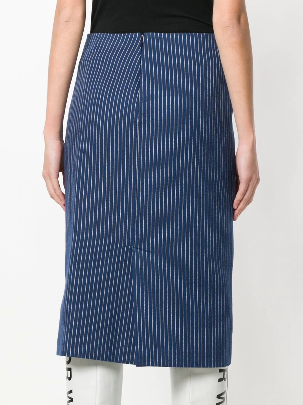 pinstripe midi skirt - 4