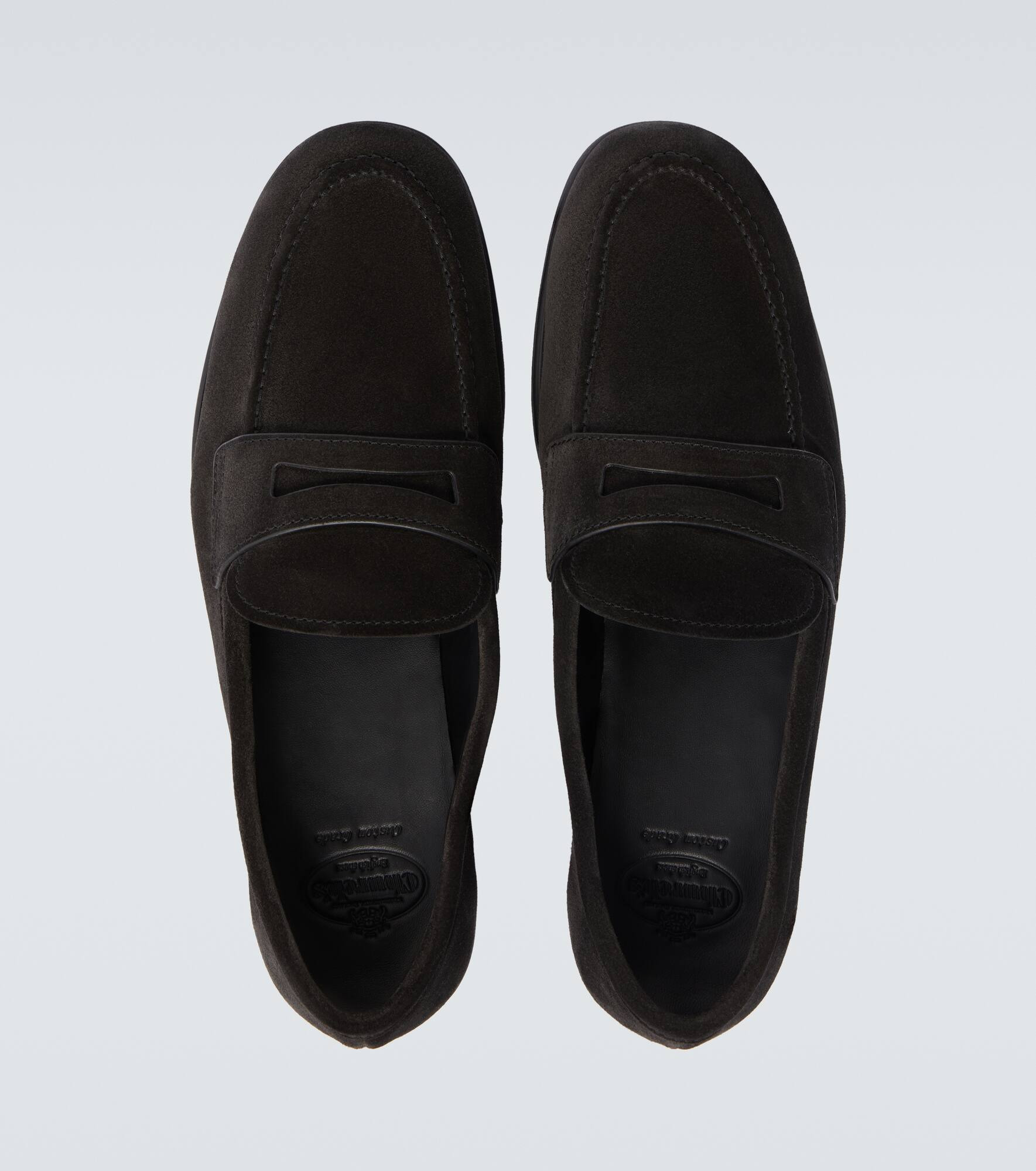 Portsmouth suede penny loafers - 4