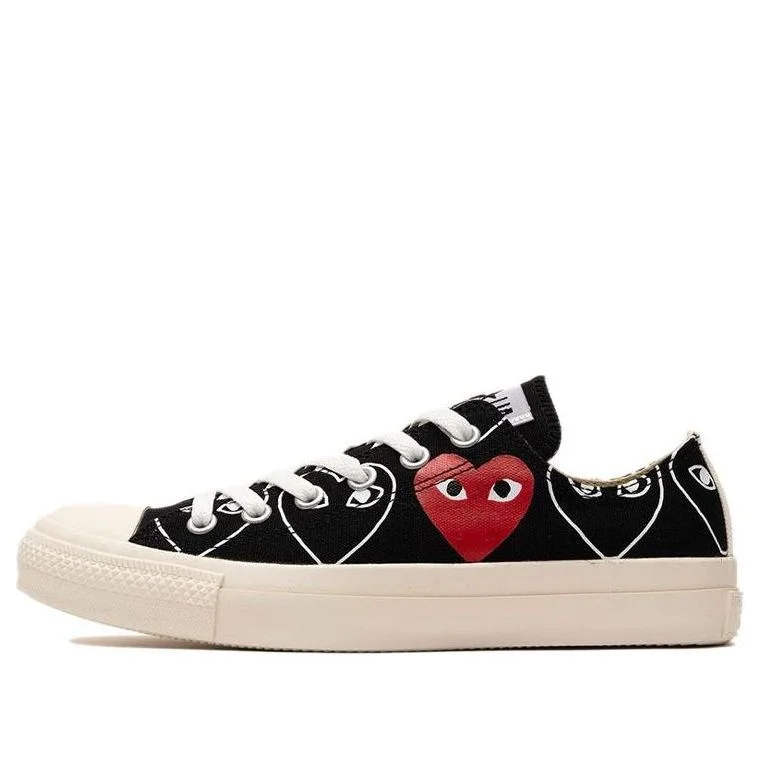CDG x Converse Chuck Taylor All Star Multi Heart Black 'White Red' 168983C - 1