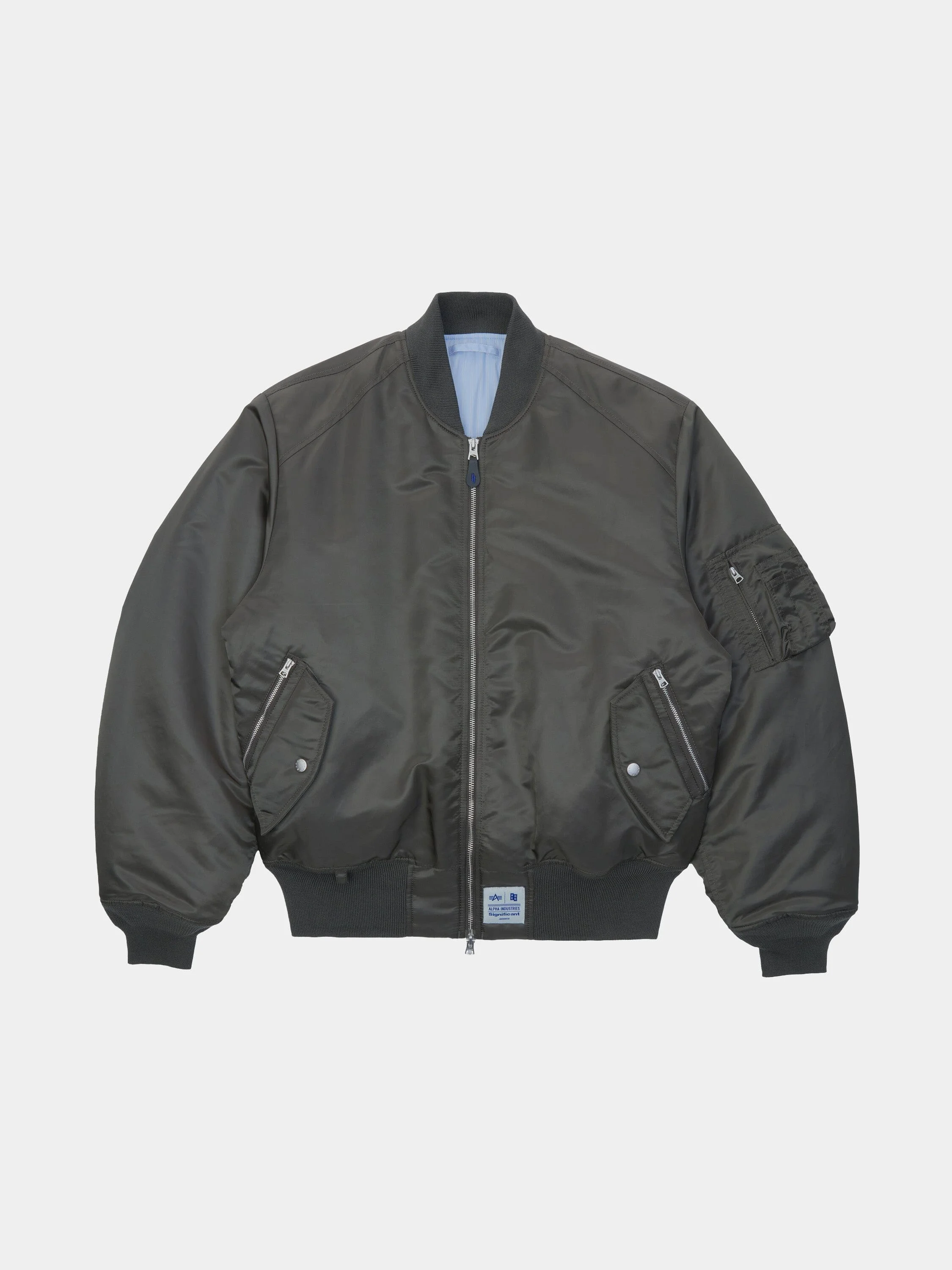 ADER ERROR SIGNIFICANT X ALPHA MA-1 LINER VEST BOMBER JACKET (KHAKI) - 1