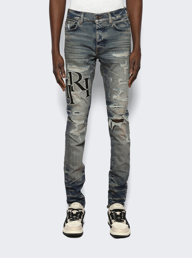 Staggered Logo Jean Vintage Indigo 3
