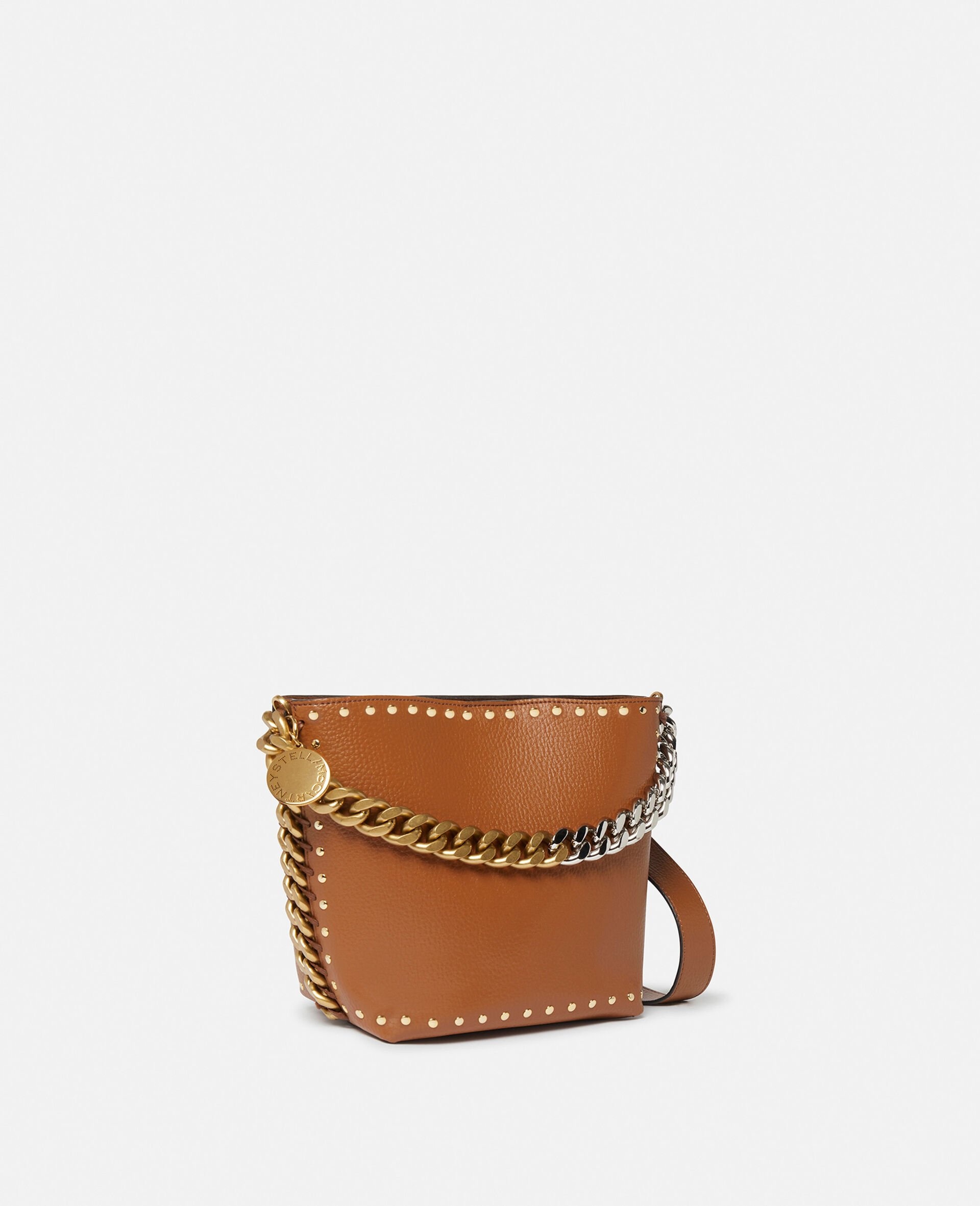 Frayme Studded Grainy Alter Mat Bucket Bag - 2