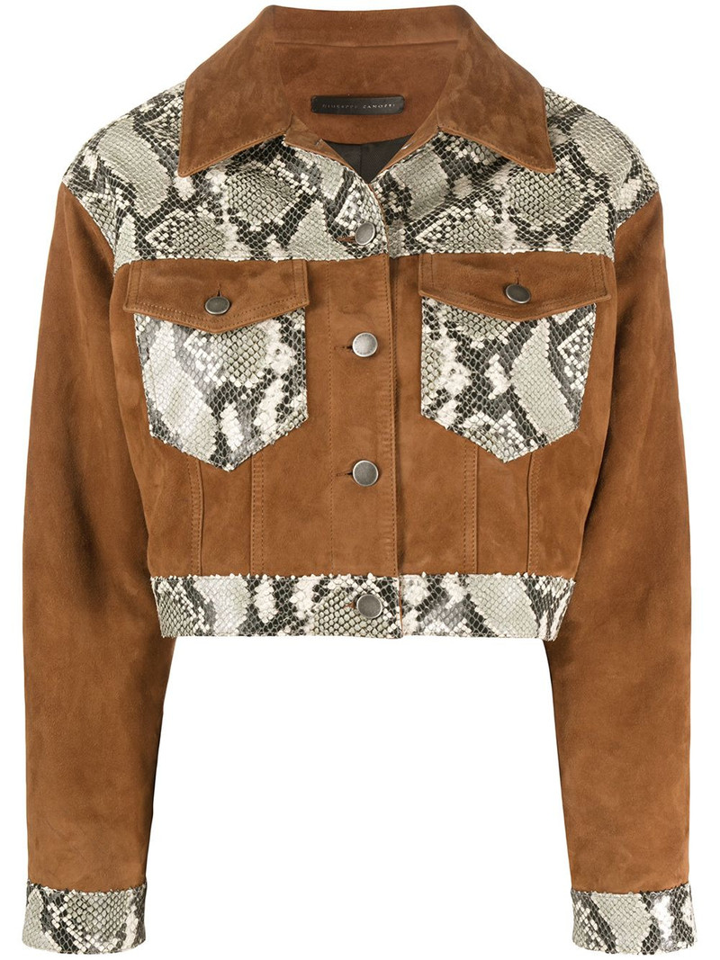 snakes-panelled jacket 1